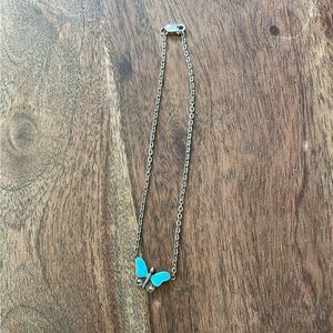 Butterfly anklet